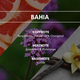Raumduft "Bahia" für AromaStreamer® 360 Entspannende Ätherik verführt durch Eisenkraut, Bergamottöl und einen fruchtig-bitteren Hauch der saftigen Blutorangen.