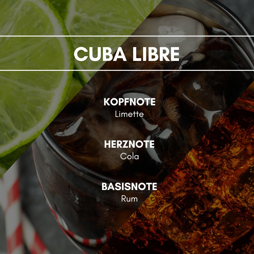 Raumduft "Cuba Libre": Ein stimmungsaufhellender, erfrischender Sommer-Cocktail Duft.