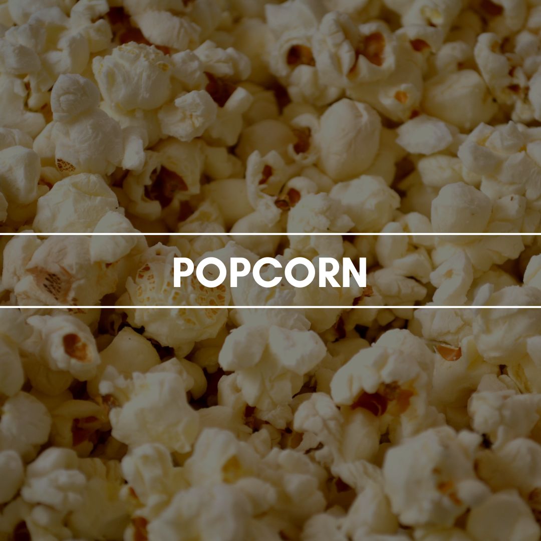 Raumduft "Popcorn": Der köstliche Duft von frisch dampfendem und karamellisiertem Popcorn.