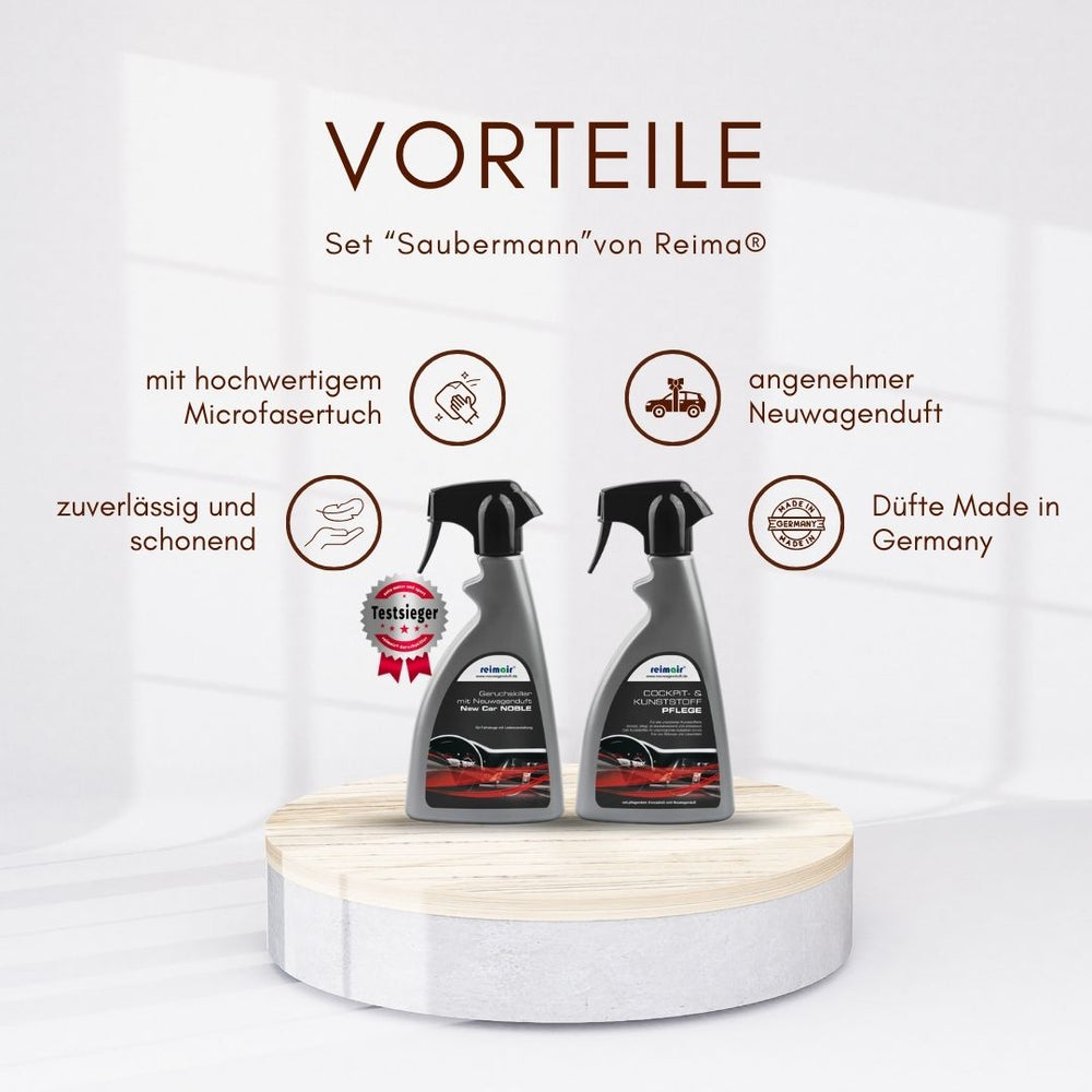 Set Auto Vorteile Saubermann Noble