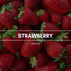 Raumduft "Strawberry": Ein gleichzeitig süße, aber auch fruchtig saftige Duft frisch geernteter Erdbeeren.