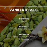 Raumduft "Vanilla Kisses" - Verbesserte Rezeptur: Zart sinnlicher und verführerischer Duft mit einem Hauch von Vanille und Moschus.