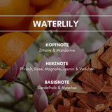Raumduft "Waterlily": Das Symbol der Schönheit und Reinheit versprüht ihren zart balsamischen Duft auf eine sanfte Weise.