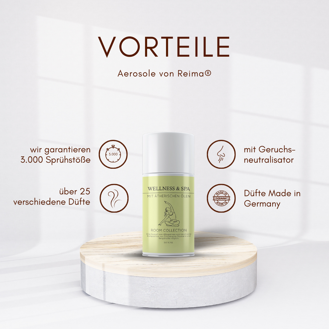 Aerosol Duftspray Wellness und Spa