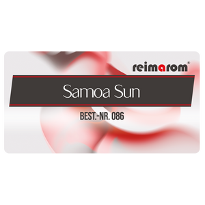 Raumduft-Samoa-SunAutoduft "Samoa Sun" für AromaStreamer® 370 Eine Basis aus Vanille und Moschus sowie eine blumige Note von Orchidee und Magnolie verfeinert mit einer samtigen Pfirsichnuance, die sich mit einer feinen Kokosnote zu einem kulinarisch wirkenden Akkord verbindet.